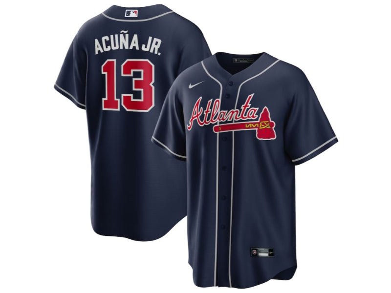 Atlanta Braves Ronald Acuna Jr Blue 13