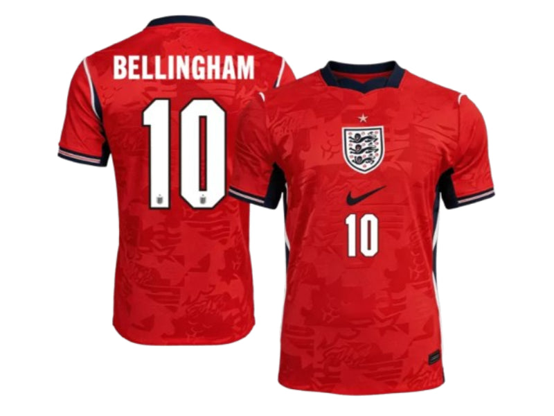 England 2026 World Cup Jude Bellingham Away Red 10