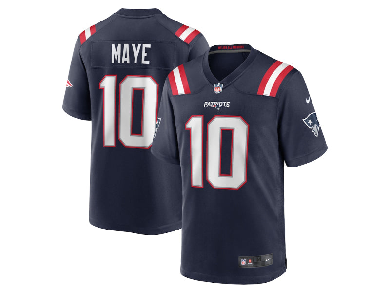 New England Patriots Drake Maye Blue 10
