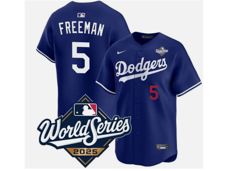 Los Angeles Dodgers Freddie Freeman 2025 World Series Blue 5