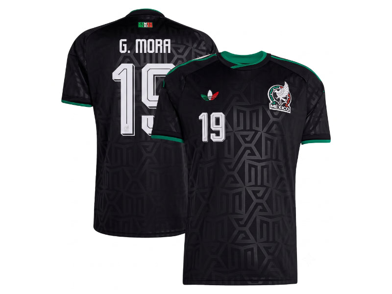 Mexico 2026 World Cup 3rd Kit Gilberto Mora Jersey Black 19