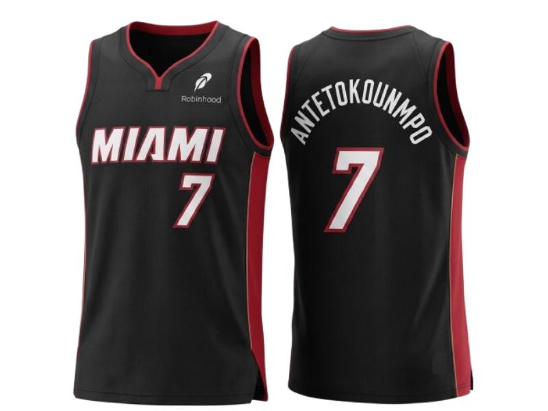 Miami Heat Giannis Antetokounmpo Black 7