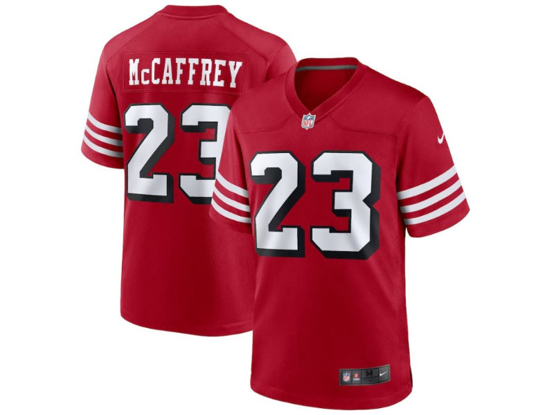 San Francisco 49ers Christian McCaffrey Red Alternate 23