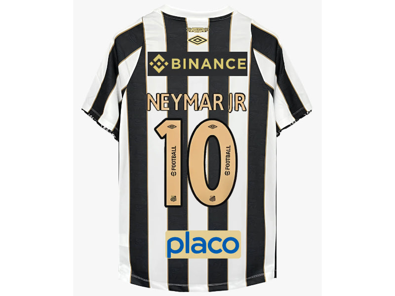 Santos 2025 Neymar da Silva Santos Jr Away Striped 10