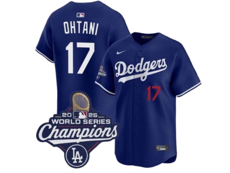Los Angeles Dodgers Shohei Ohtani 2025 World Series Champions Blue 17