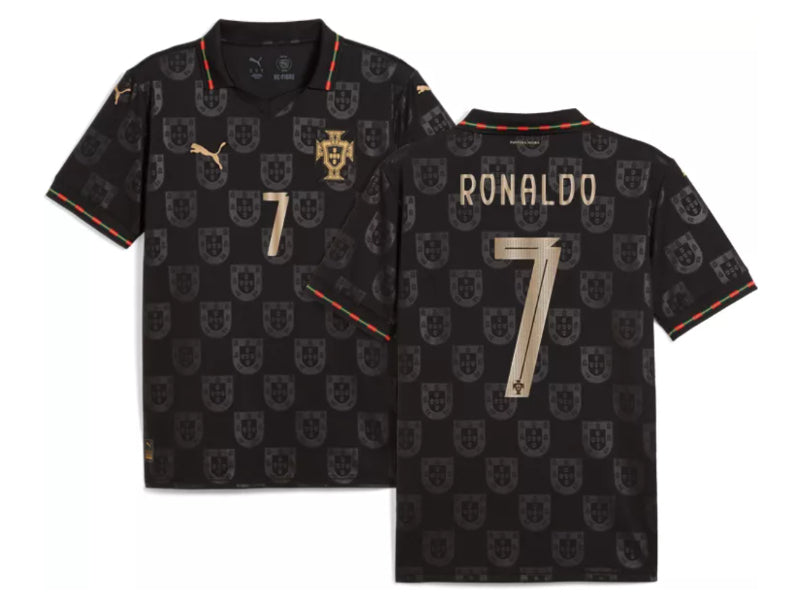 Portugal 2026 World Cup Cristiano Ronaldo Black 7