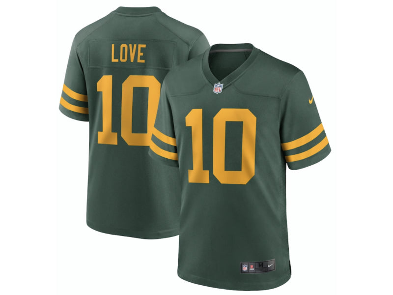 Green Bay Packers Jordan Love Alternate Green 10
