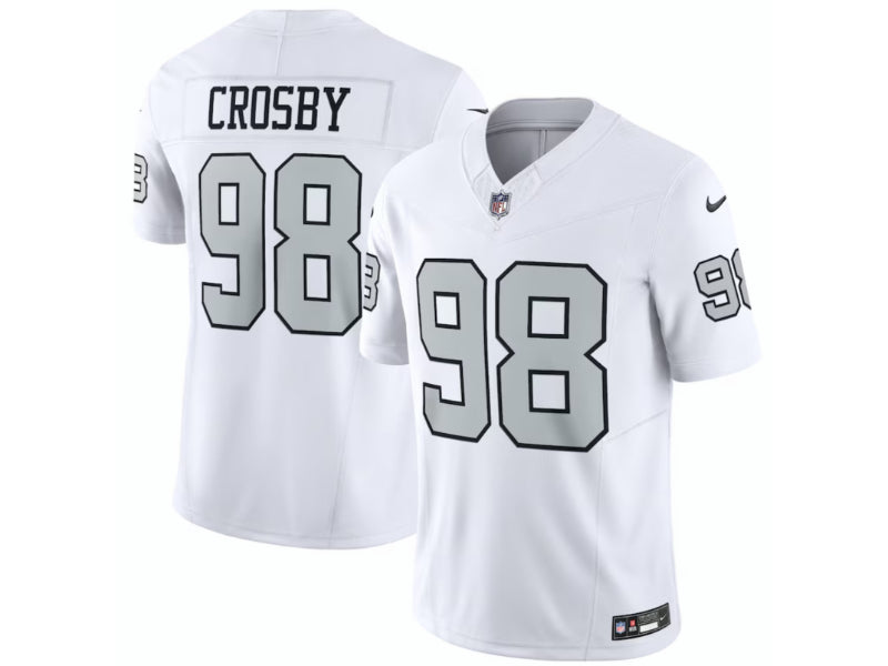 Las Vegas Raiders Maxx Crosby White & Silver 98