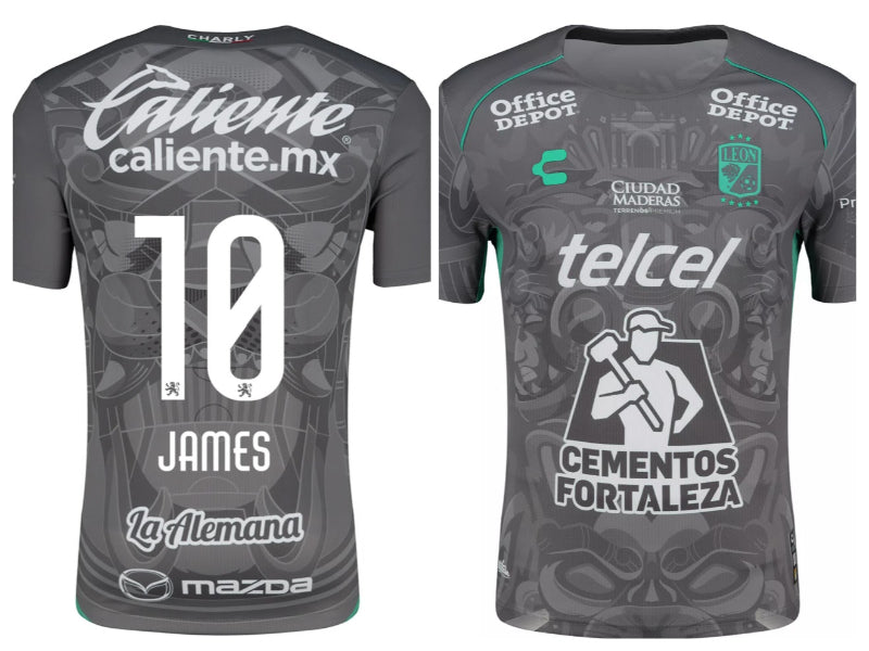 Charly Leon James Rodriguez 2024-25 3rd Kit Gray 10
