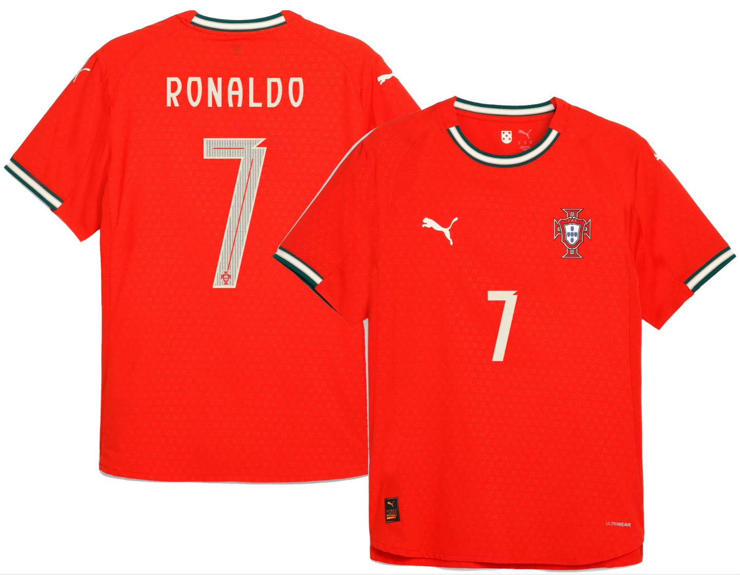 Portugal Cristiano Ronaldo Home 2025 Red 7