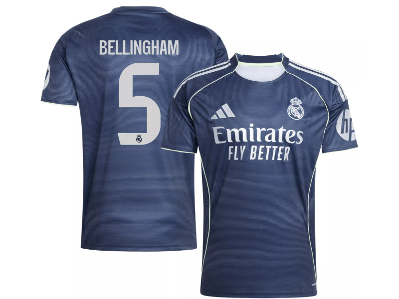 Real Madrid Jude Bellingham 2025-26 Away Blue 5