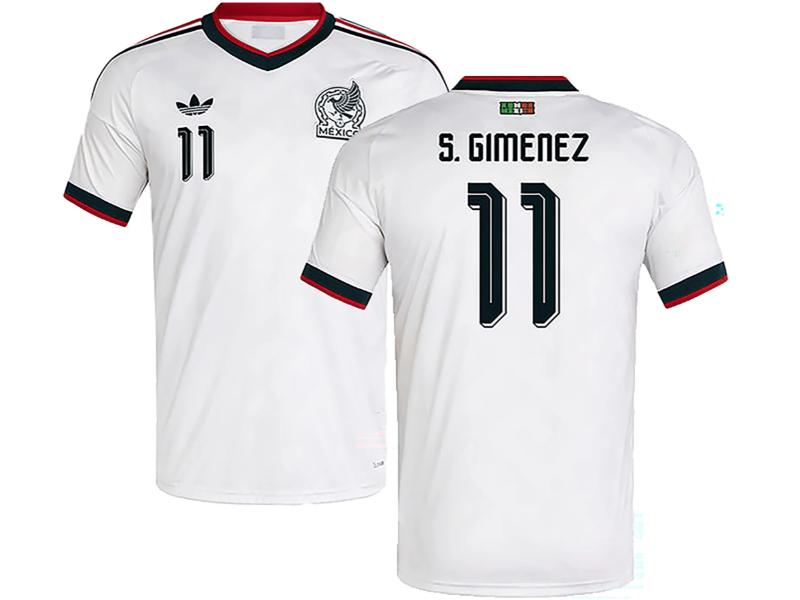 Mexico 2026 World Cup Home Santiago Gimenez White 11