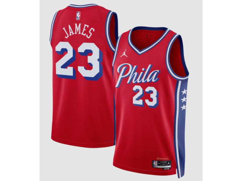 Philadelphia 76ers Lebron James Red 23