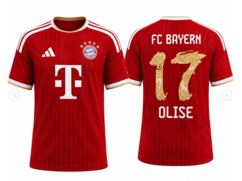 FC Bayern Munich Michael Olise Home Special Edition Chinese Dragon Red 17