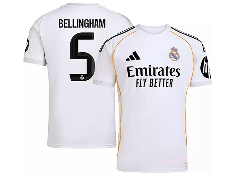 Real Madrid Jude Bellingham 2025-26 Home White 5