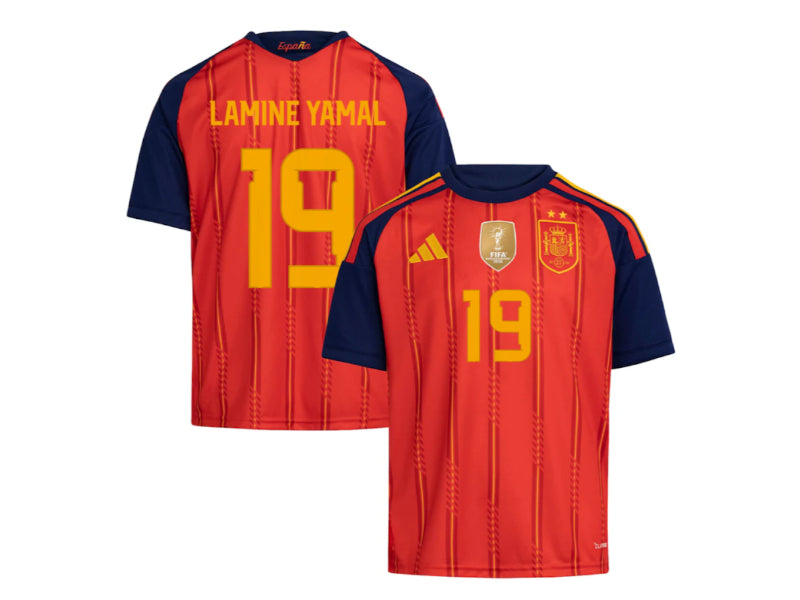 Spain 2026 World Cup Lamine Yamal Home Red 19 (2 Stars)