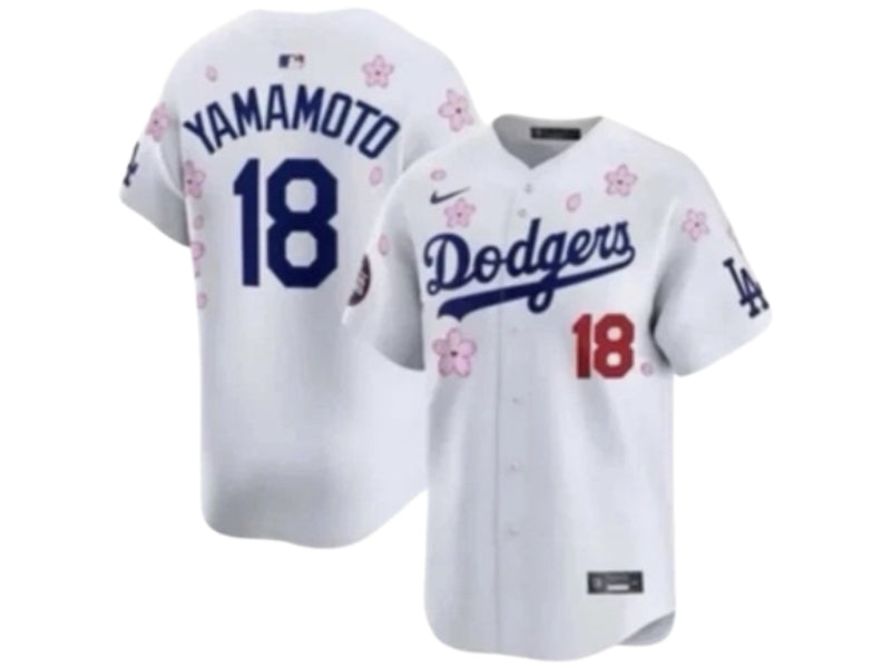 Los Angeles Dodgers Yoshinobu Yamamoto Takashi Murakami White 18