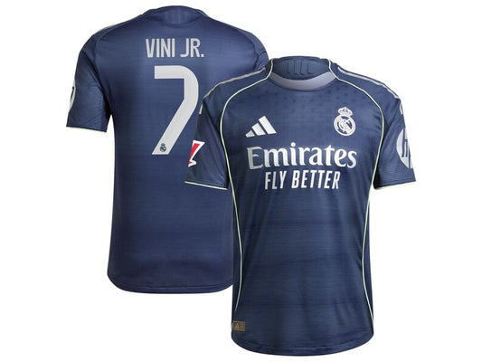 Real Madrid Vinicius Junior (Vini Jr) 2025-26 Away Blue 7