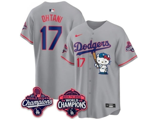 Los Angeles Dodgers Hello Kitty Shohei Ohani Gray 17