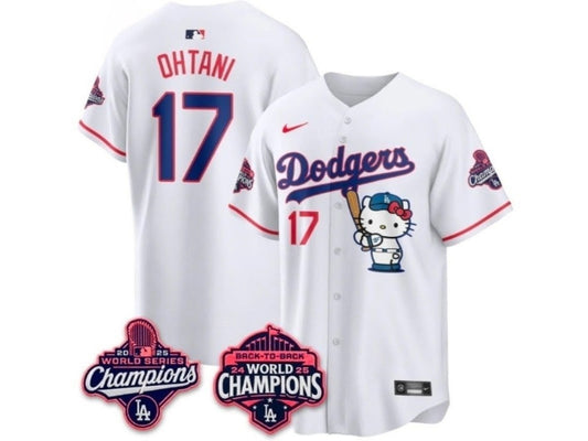 Los Angeles Dodgers Hello Kitty Shohei Ohani White 17