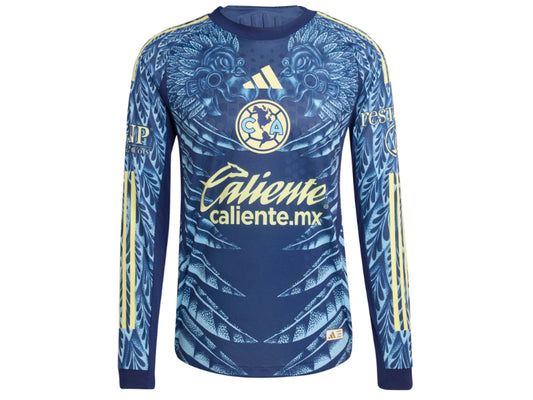 Club America 2025-26 Away Blue Long Sleeve