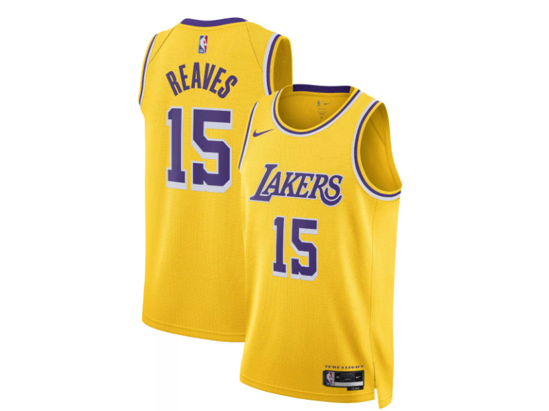 Los Angeles Lakers Austin Reaves Yellow 15