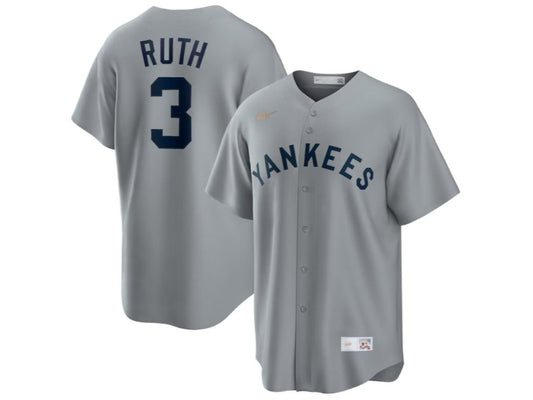 New York Yankees Babe Ruth Gray 3