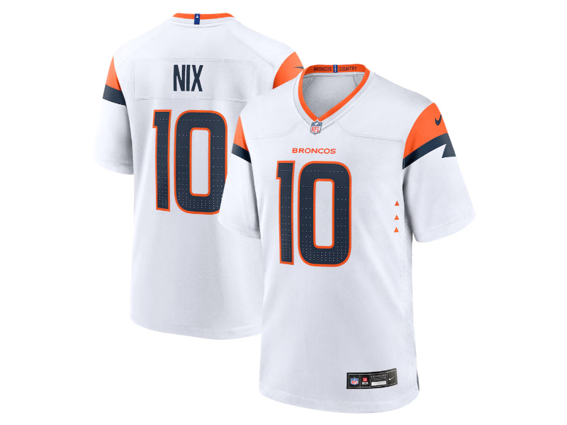 Denver Broncos Bo Nix White 10