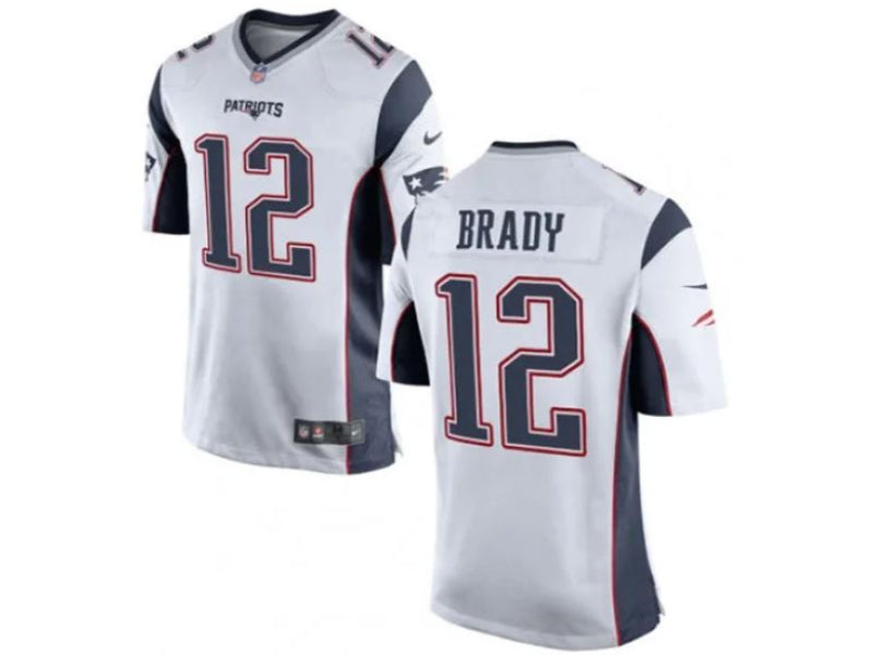 New England Patriots Tom Brady White 12