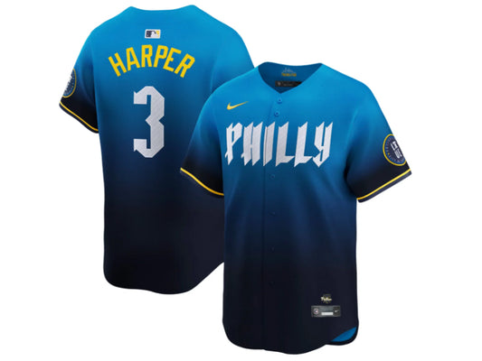 Philadelphia Phillies Bryce Harper City Connect Blue 3