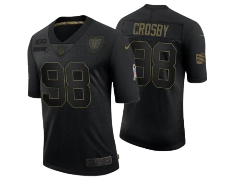 Las Vegas Raiders Maxx Crosby Salute to Service Black 98