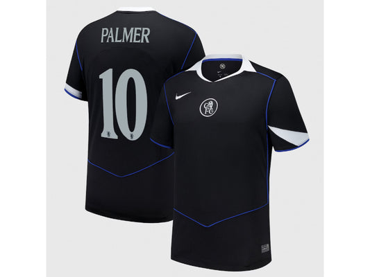 Chelsea Cole Palmer 2025-26 3rd Kit Black 10