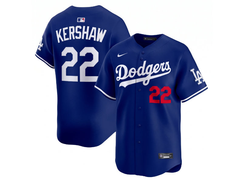 Los Angeles Dodgers Clayton Kershaw Blue 22