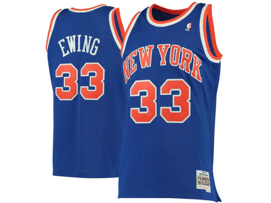 New York Knicks Patrick Ewing Blue 33