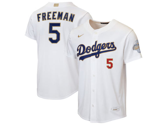 Los Angeles Dodgers Freddie Freeman 2026 Ring Ceremony White & Gold 5