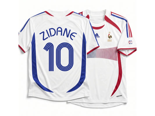 France Zinedine Zidane 2006 Away White 10