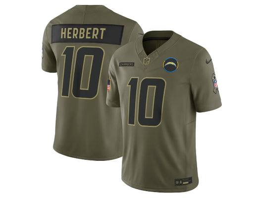Los Angeles Chargers Justin Herbert 2025 Salute to Service 10