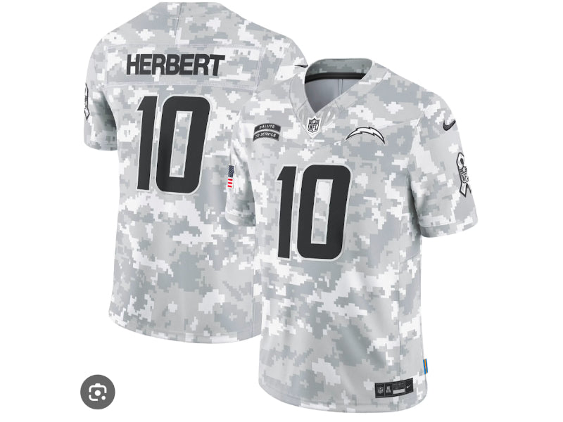 Los Angeles Chargers Justin Herbert 2024 Salute to Service