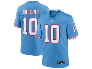 Tennessee Titans (Oilers Throwback) DeAndre Hopkins Blue 10