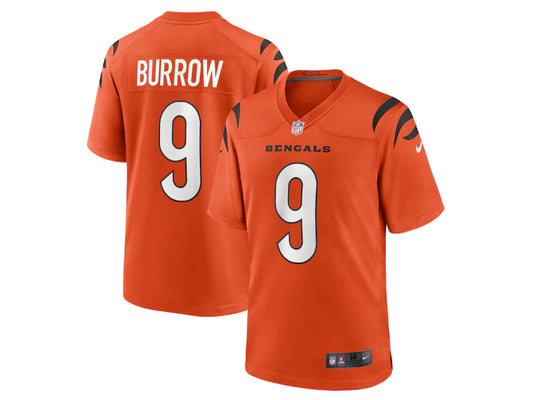 Cincinnati Bengals Joe Burrow Orange 9