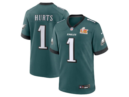 Philadelphia Eagles Jalen Hurts Midnight Green Super Bowl LIX 1