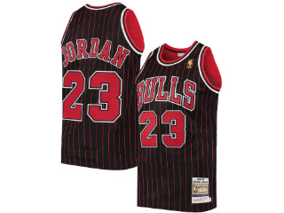 Chicago Bulls Michael Jordan Black/Red Striped 23
