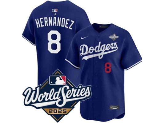 Los Angeles Dodgers Kike Hernandez 2025 World Series Blue 8