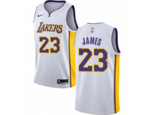 Los Angeles Lakers Lebron James White 23