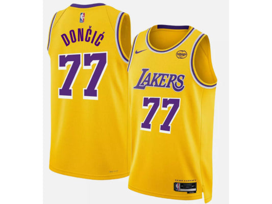 Los Angeles Lakers Luka Doncic Yellow 77