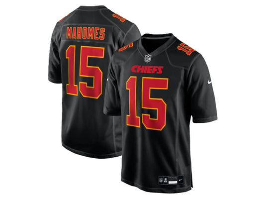 Kansas City Chiefs Patrick Mahomes Black 15
