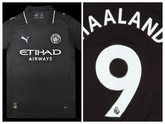 Manchester City Erving Haaland 2025-26 Away Black 9