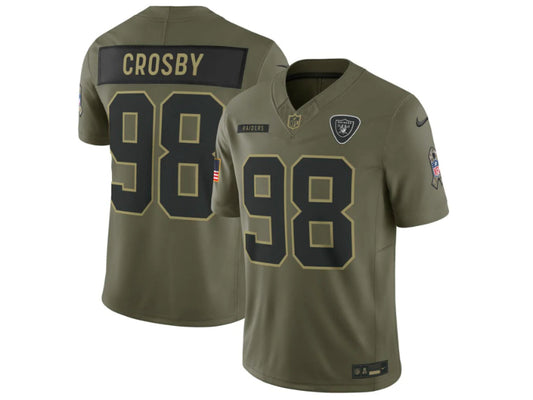 Las Vegas Raiders Maxx Crosby 2025 Salute to Service 98