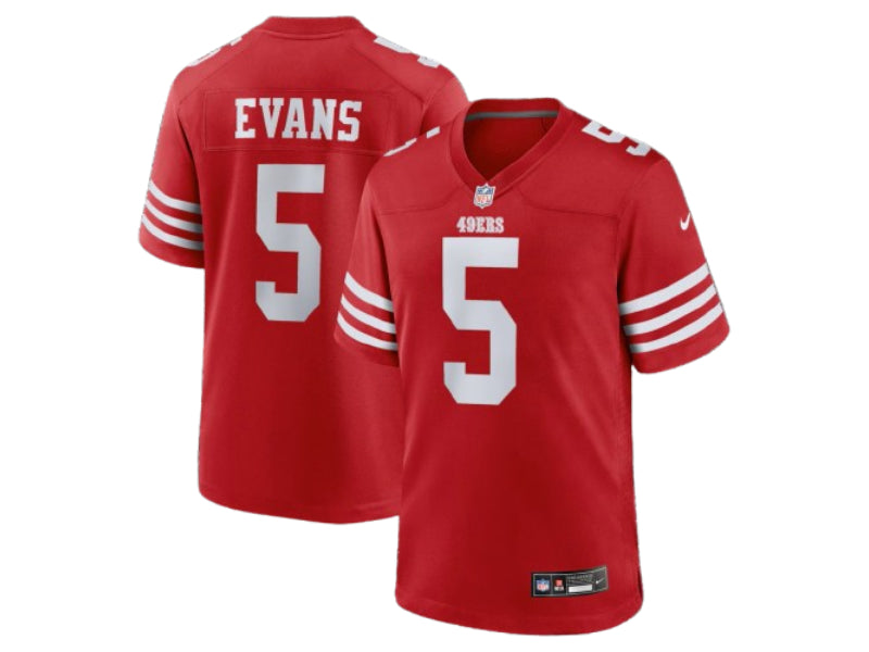 San Francisco 49ers Mike Evans Red 5