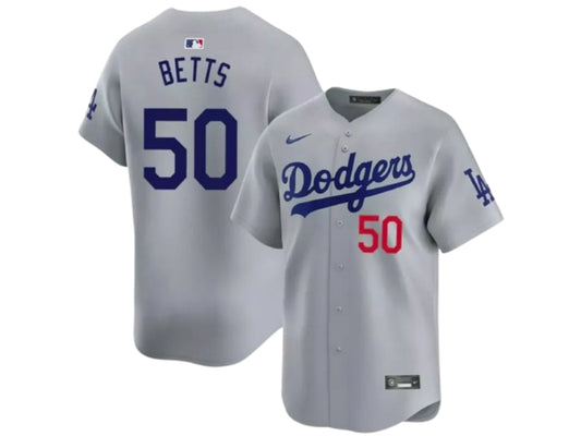Los Angeles Dodgers Mookie Betts Gray 50
